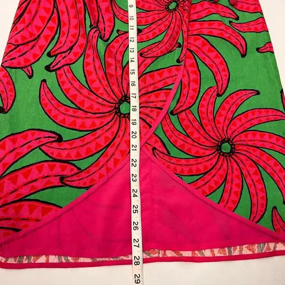 FARM Rio Red and Green Floral Midi Skirt - Picture 15 of 15